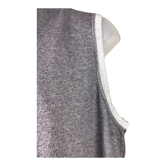 Ruby Rd Women’s Vest M Gray Open Front Asymmetrical Hem Pockets Trim - Picture 8 of 16